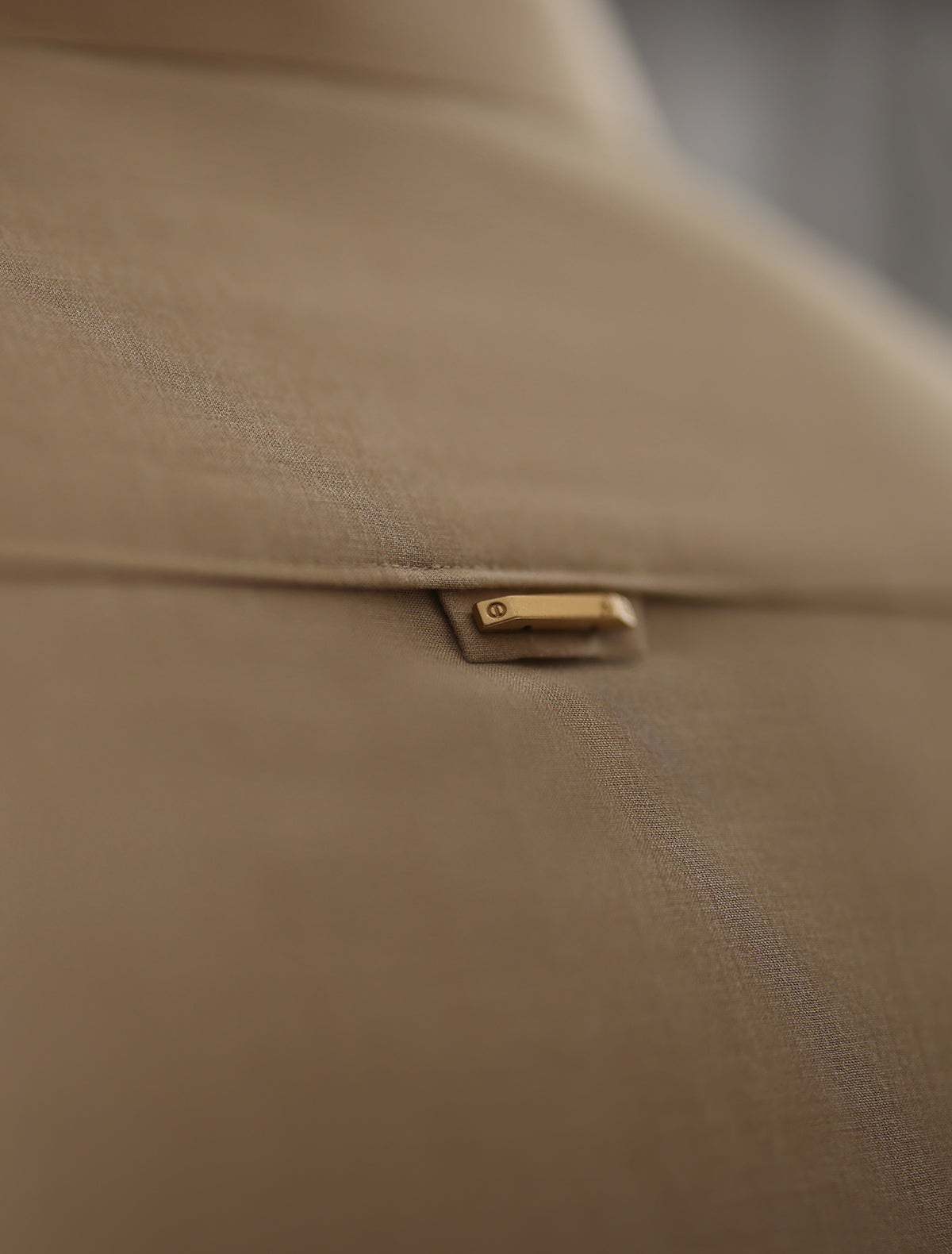 BEIGE LOGO-EMBROIDERED KAMEEZ SHALWAR