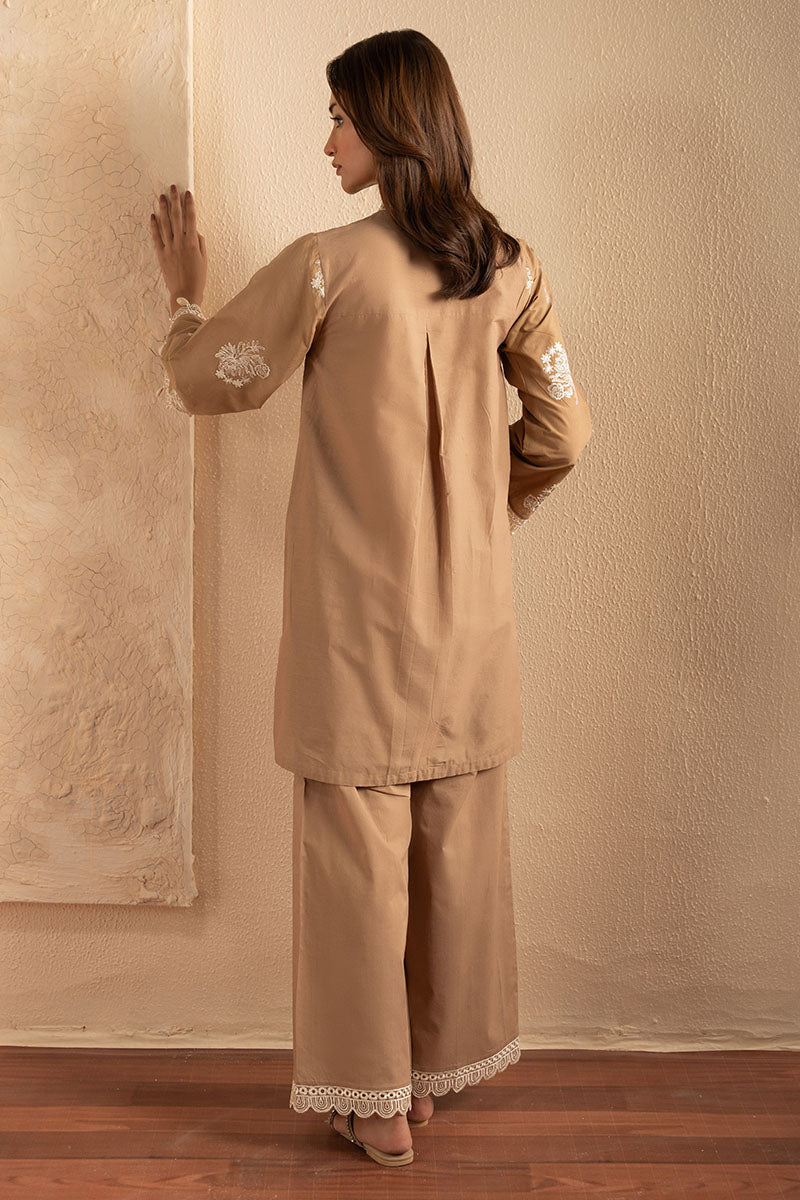 SANDY BROWN-2PC (SHIRT & TROUSER)