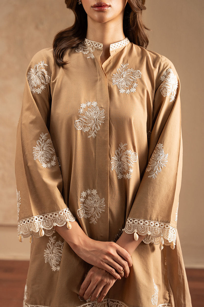 SANDY BROWN-2PC (SHIRT & TROUSER)