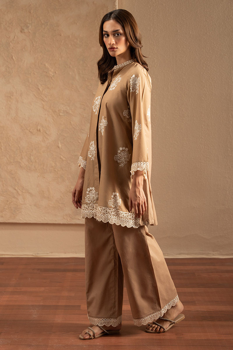 SANDY BROWN-2PC (SHIRT & TROUSER)