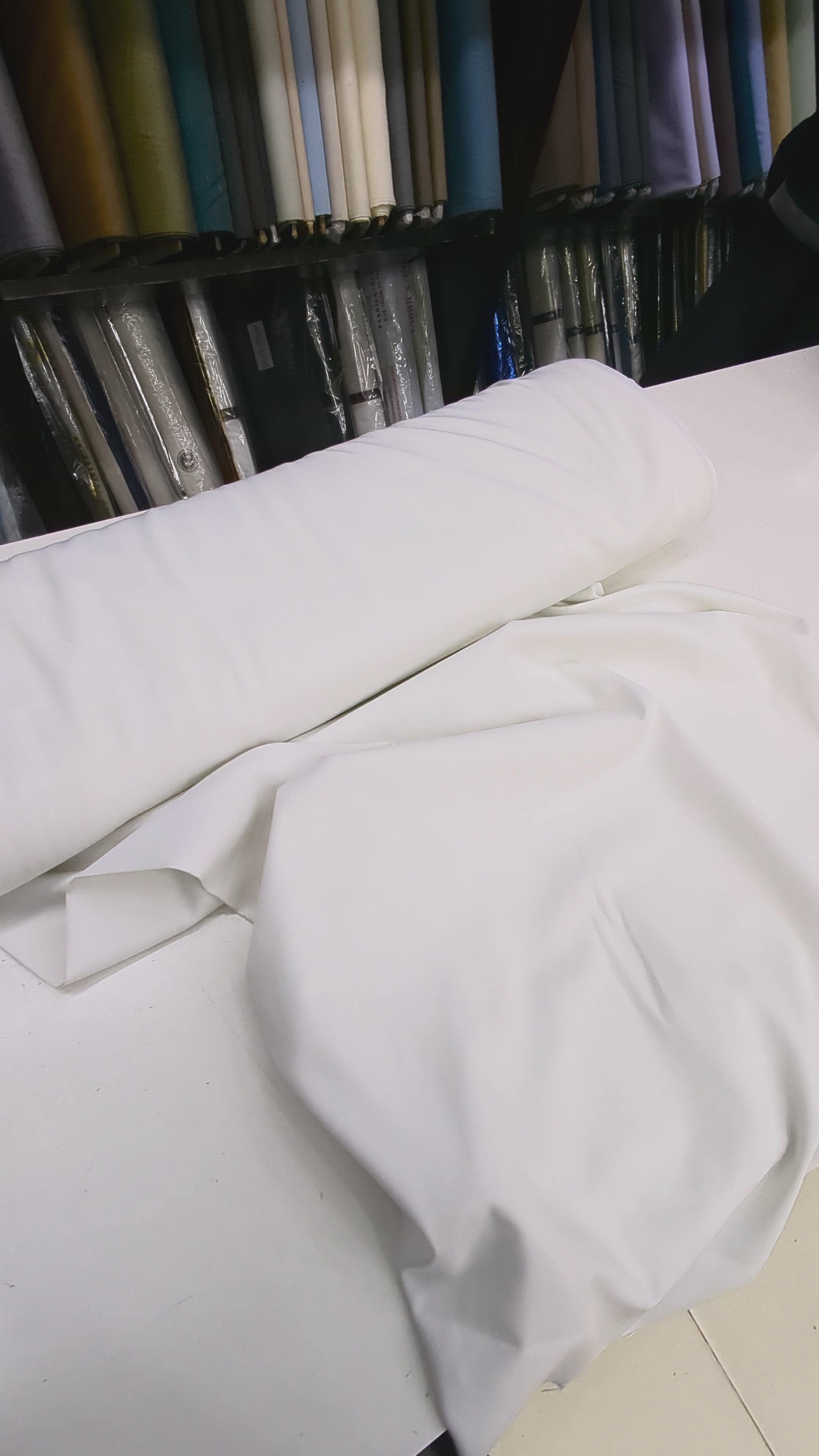 Premium Off-White Wash & Wear Fabric – Un-stitched