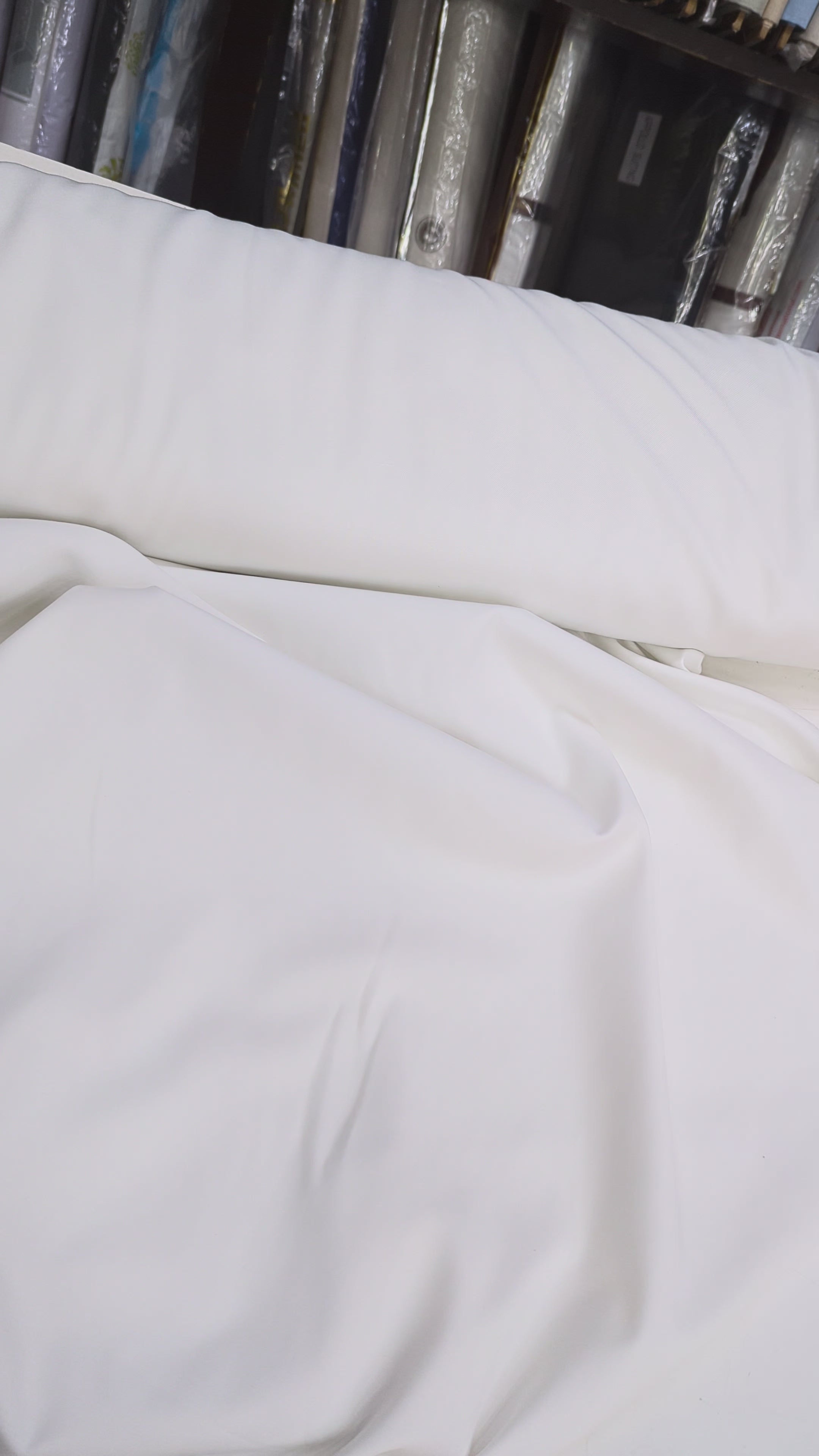 Premium Off-White Wash & Wear Fabric – Un-stitched