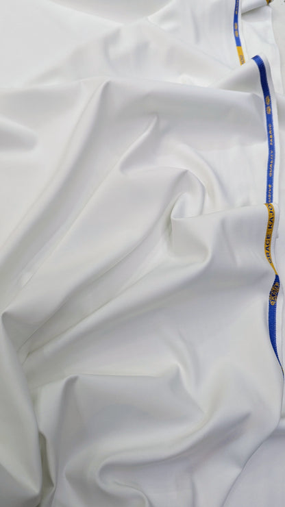 Premium Off-White Wash & Wear Fabric – Un-stitched