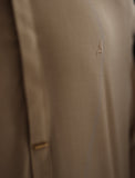 BEIGE LOGO-EMBROIDERED KAMEEZ SHALWAR